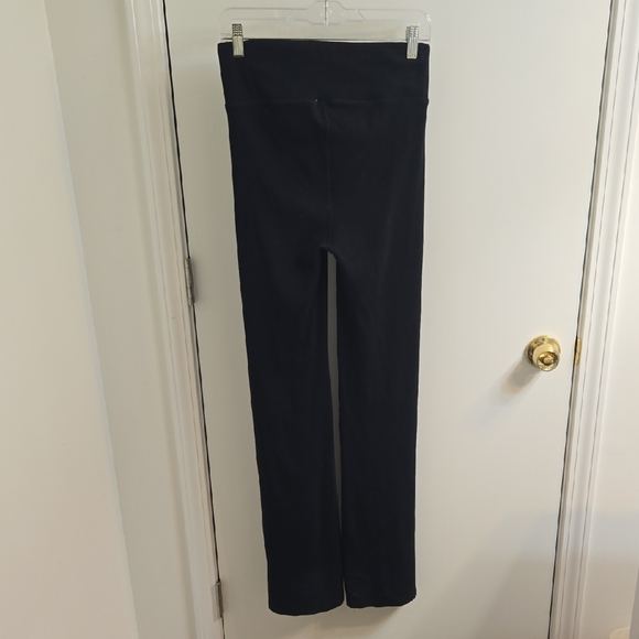 Pact Organic Cotton Ribbed Straight Leg Leggings, Black, Size L - Picture 5 of 9